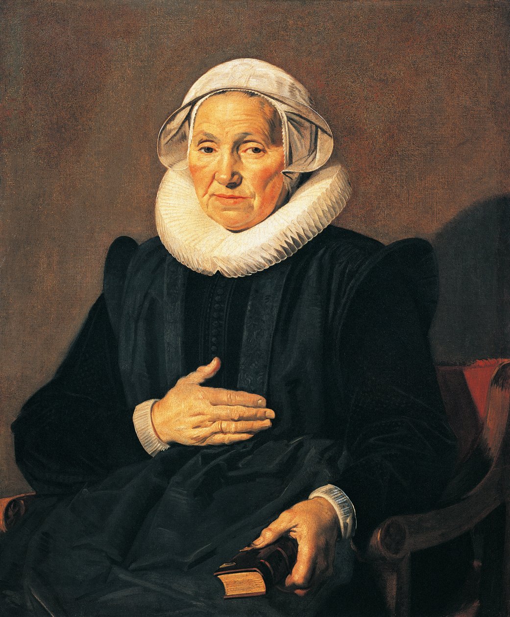 Porträtt av Sarah Andriesdochter Hessix av Frans Hals