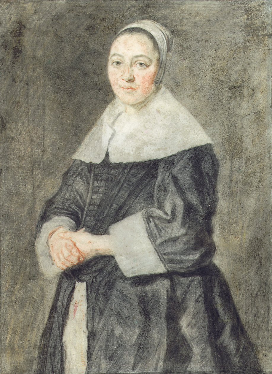 Porträtt av en dam av Frans Hals