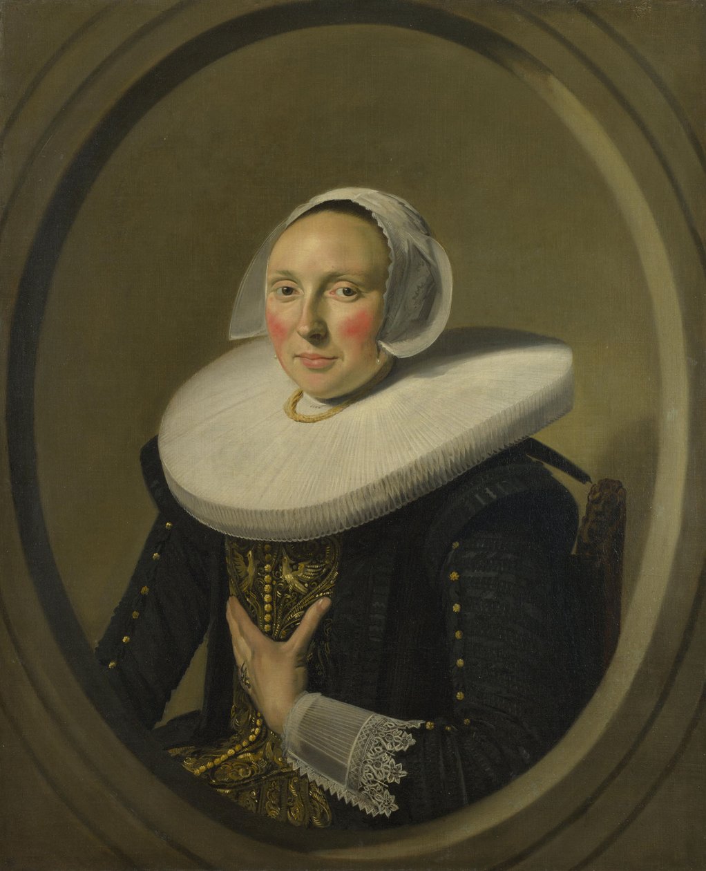 Porträtt av en kvinna (Marie Larp) av Frans Hals