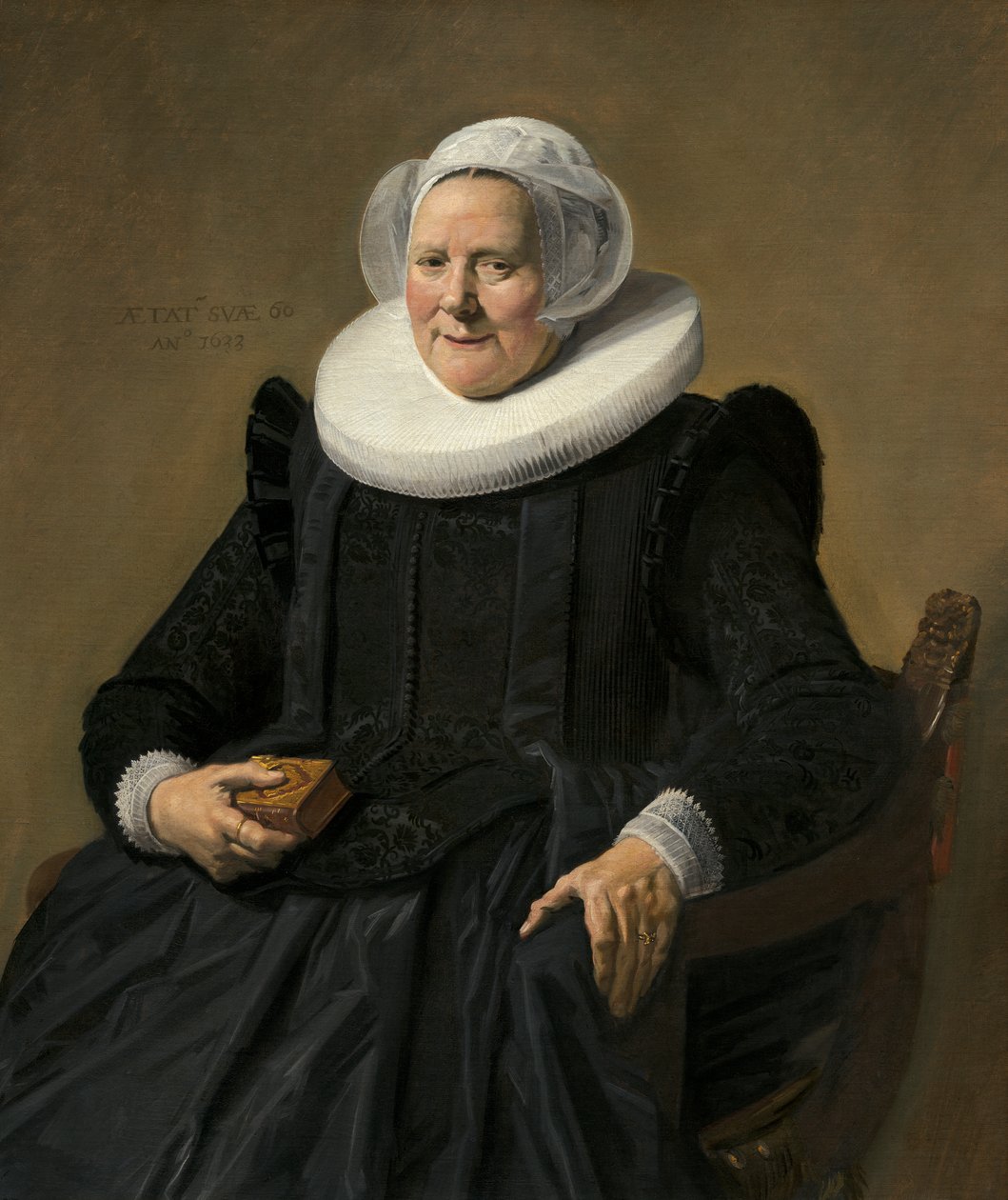 Porträtt av en äldre dam av Frans Hals