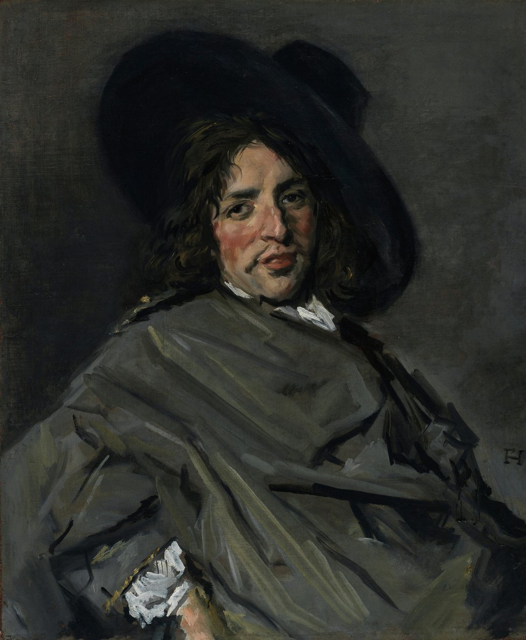 Porträtt av en okänd man, 1660-63 av Frans Hals