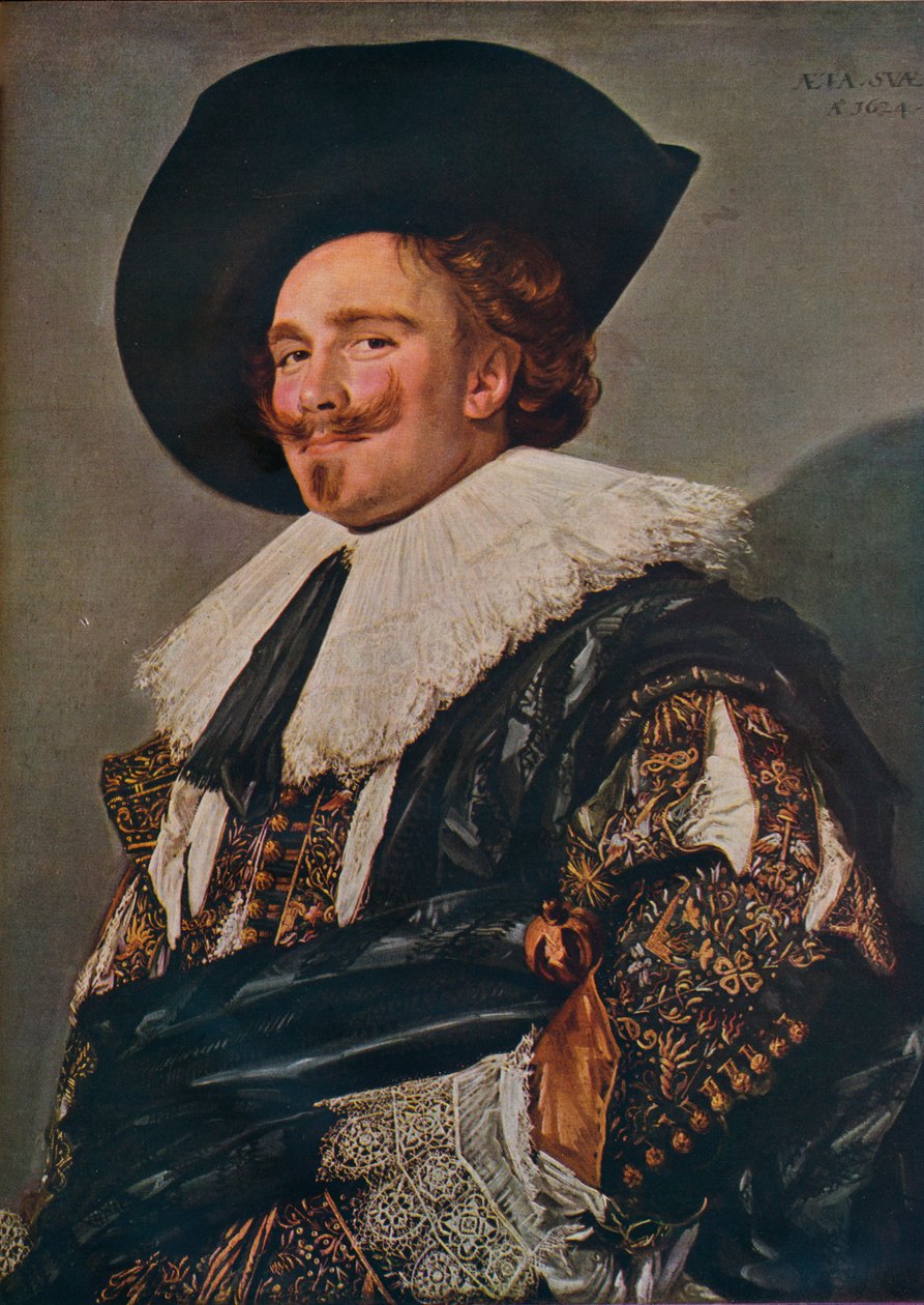 Den skrattande kavaljeren, 1624, 1943. av Frans Hals