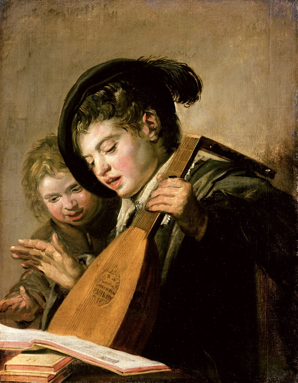 De sjungande pojkarna av Frans Hals