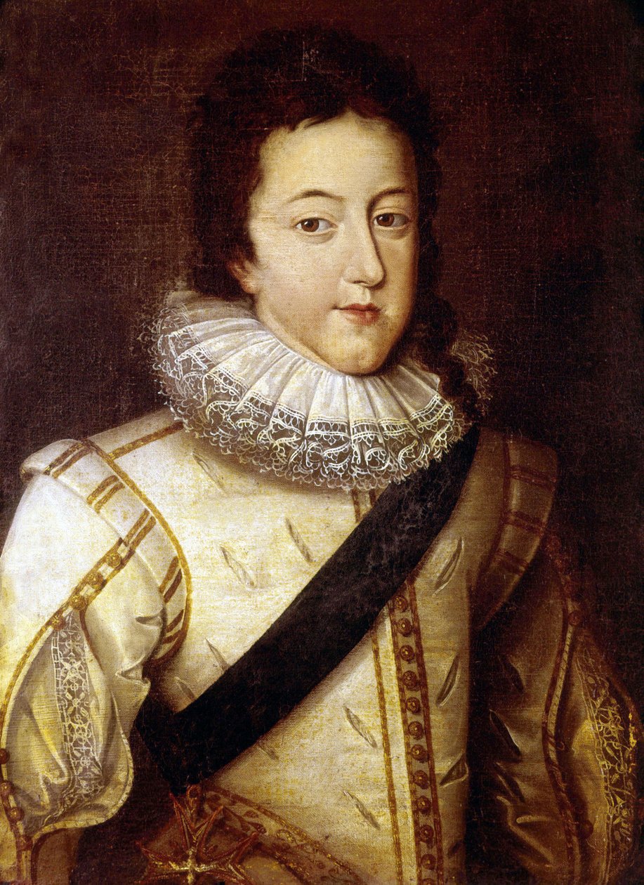 Kung Ludvig XIII av Frans II (after) Pourbus