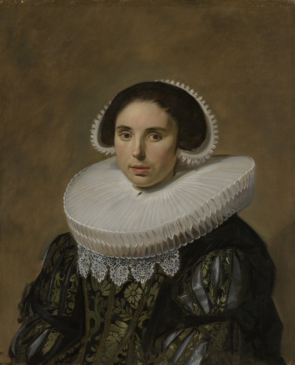 Porträtt av en kvinna, 1635 av Frans I Hals