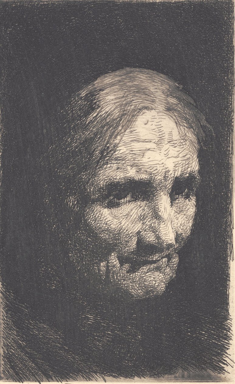 Gammal fru av Frans Schwartz