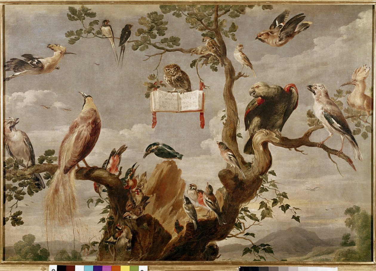 En fågelkonsert (olja på duk av Frans Snyders