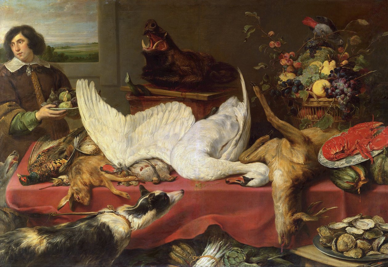 Stilleben med en svan av Frans Snyders