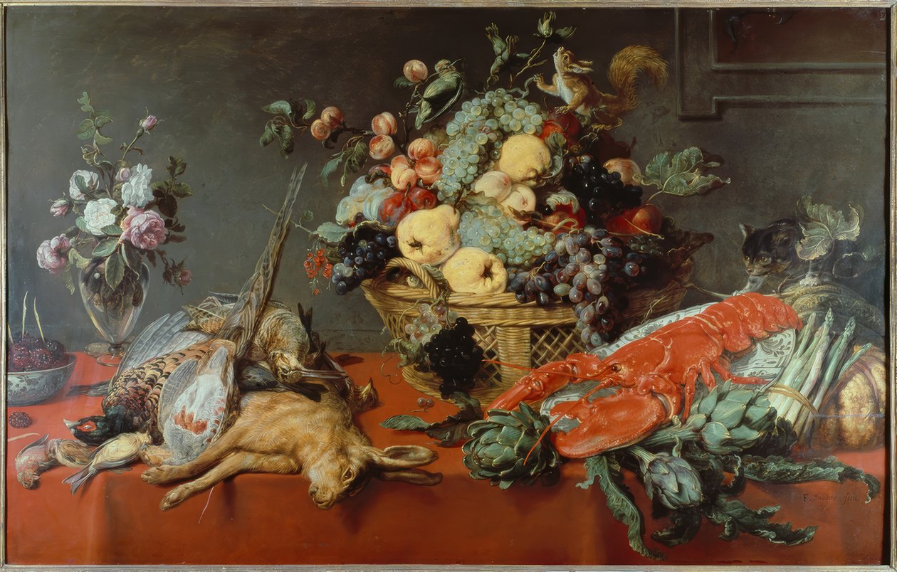 Stilleben med en fruktkorg av Frans Snyders or Snijders