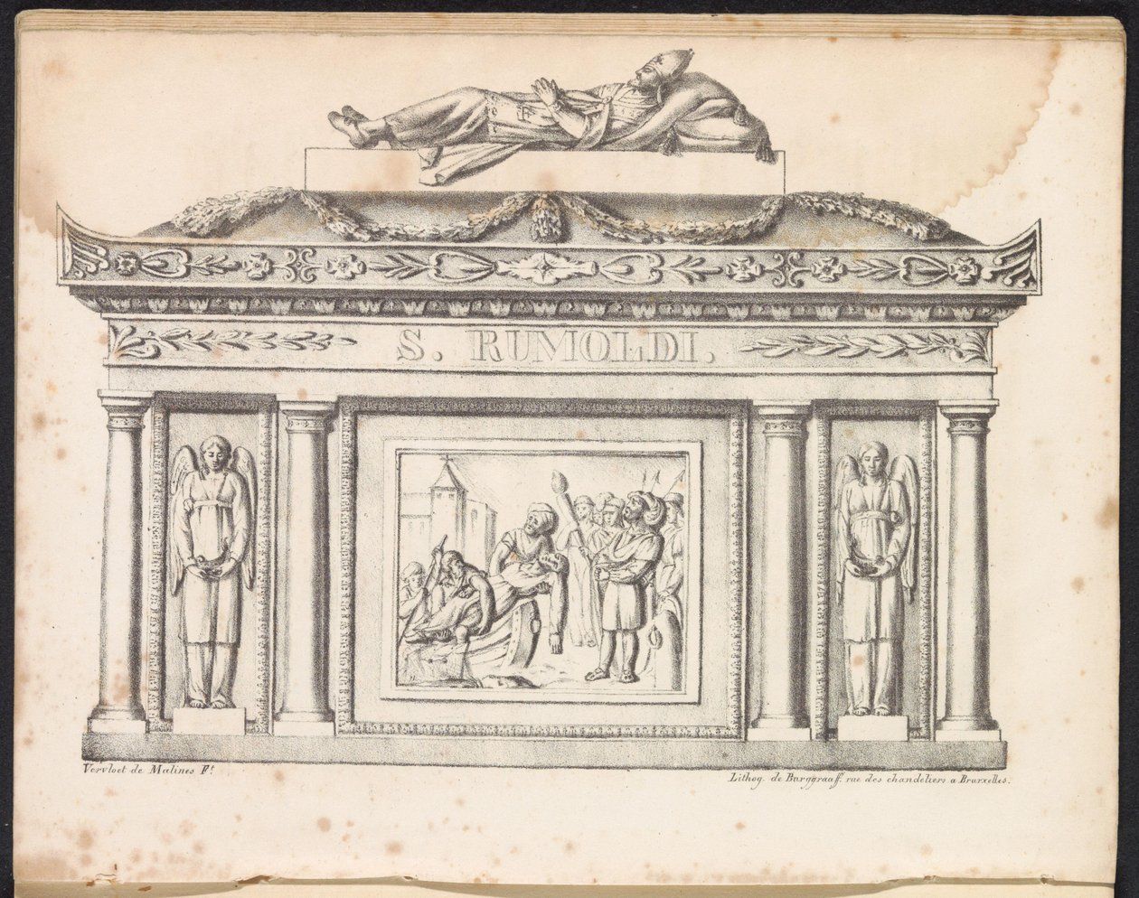 Relikvieskrin från Saint Rombout, 1825 av Frans Vervloet