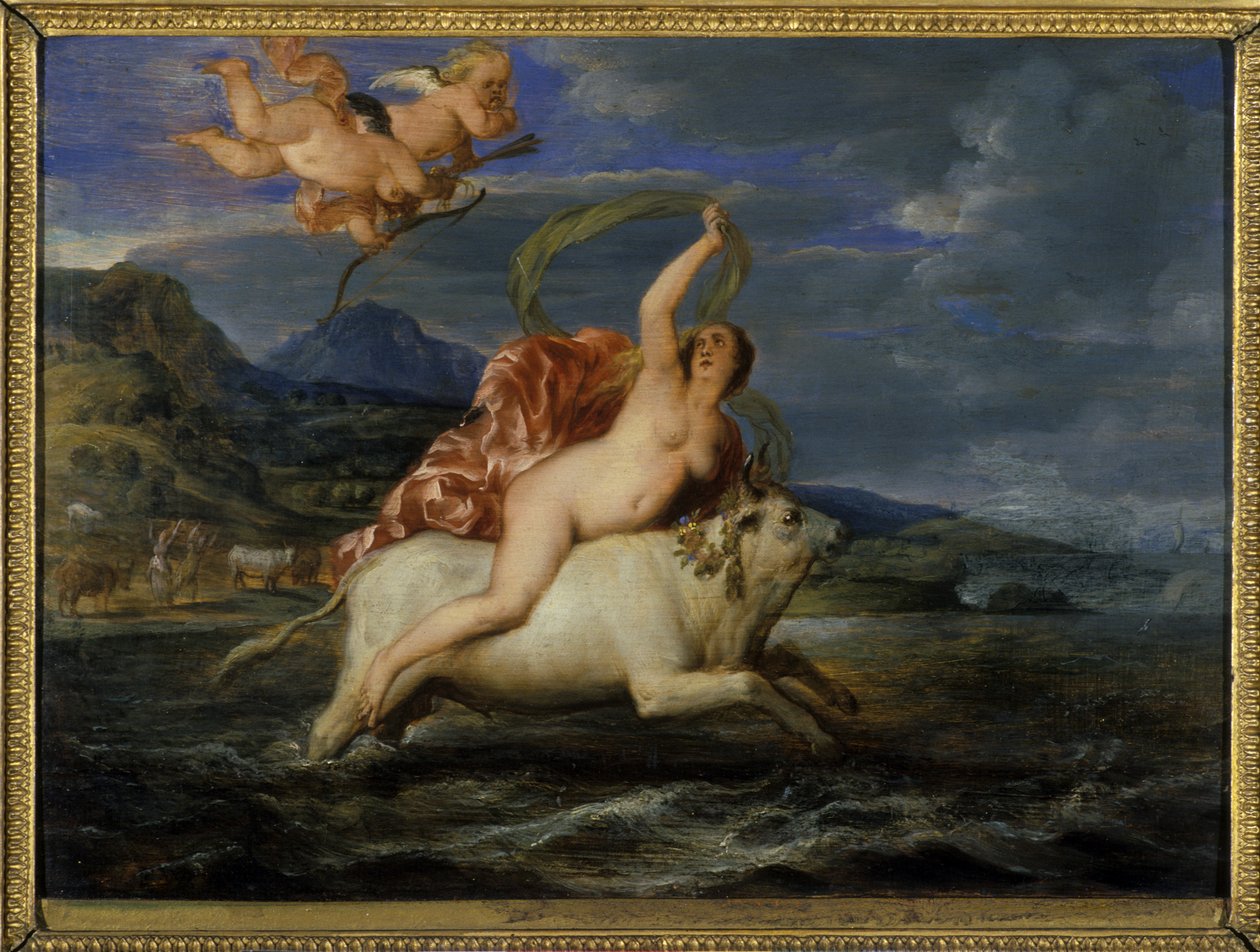 Europa och tjuren, 1650 av Frans Wouters