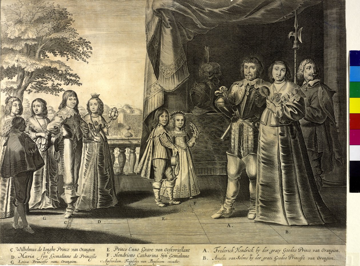 Prins av Oranien Frederick Henry (tryck) av Frans van Beusekom