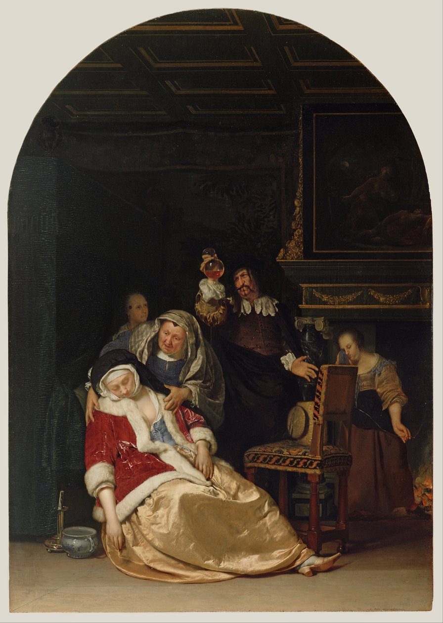 Läkarens besök av Frans van Mieris the Elder