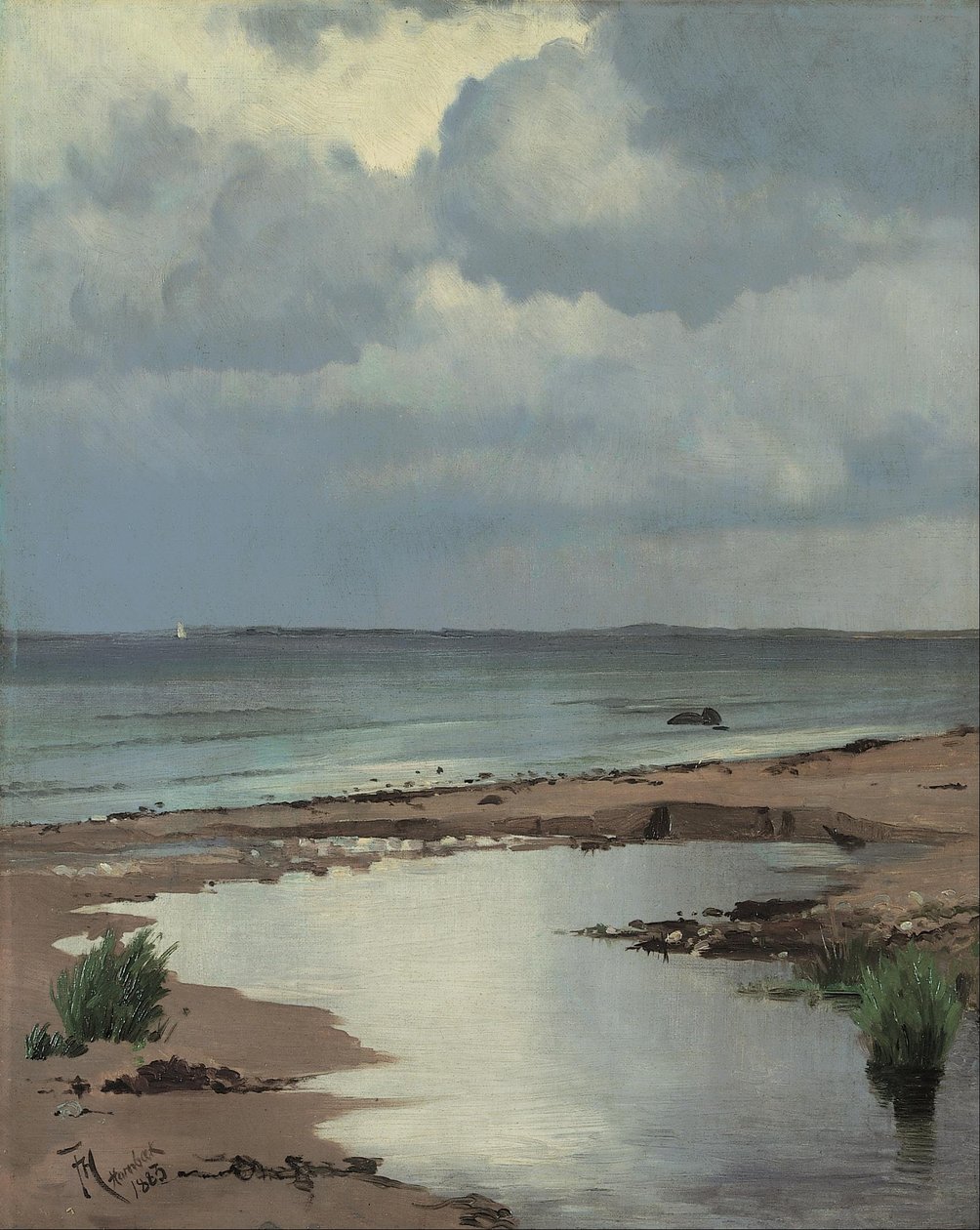 Från stranden vid Hornbæk av Frants Henningsen