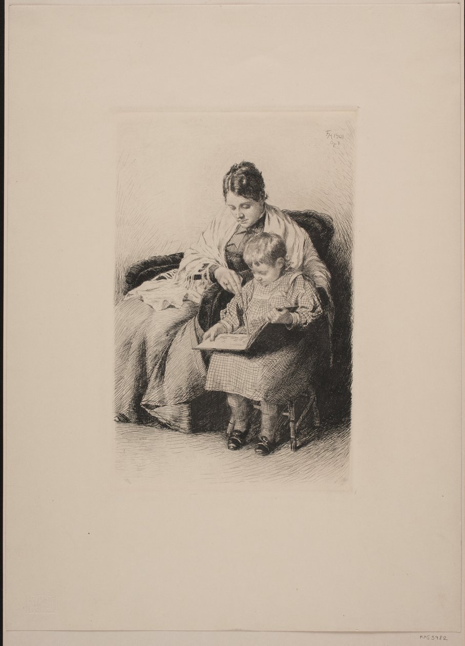 Mamma och barn av Frants Henningsen