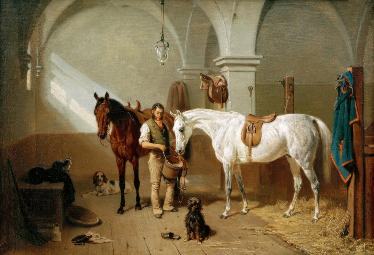 Häststall av Franz Adam