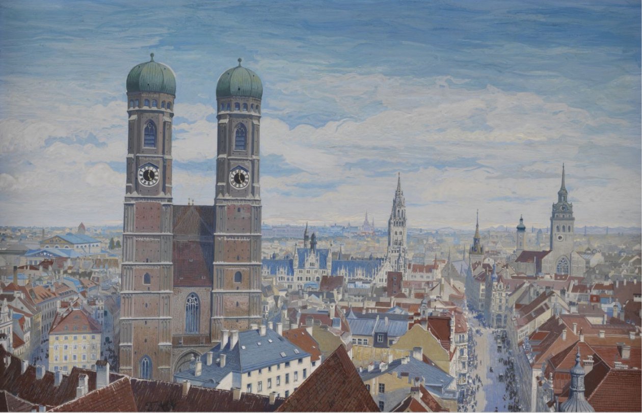 Blick uber Munchen av Franz Alt