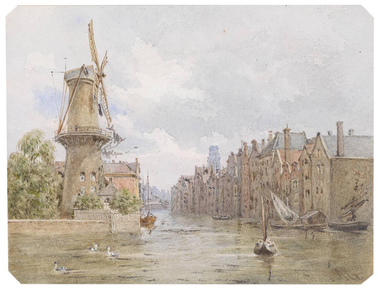 Kanal in Rotterdam av Franz Alt