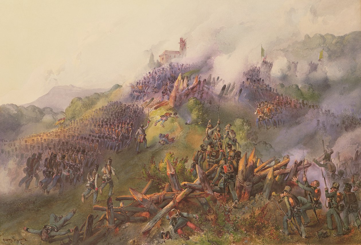 Le Taua a Vicenza: o le Afā o Monte Beriko, Iuni 1848 swed av Franz Gerusch