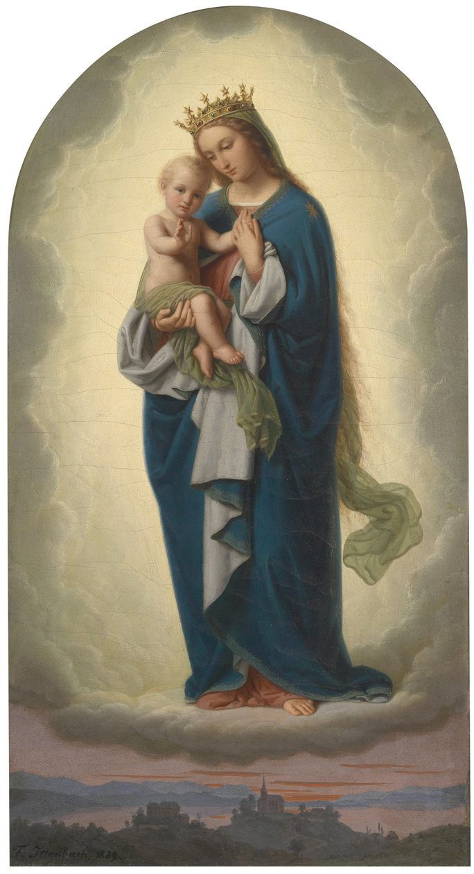 Madonna och barn av Franz Ittenbach