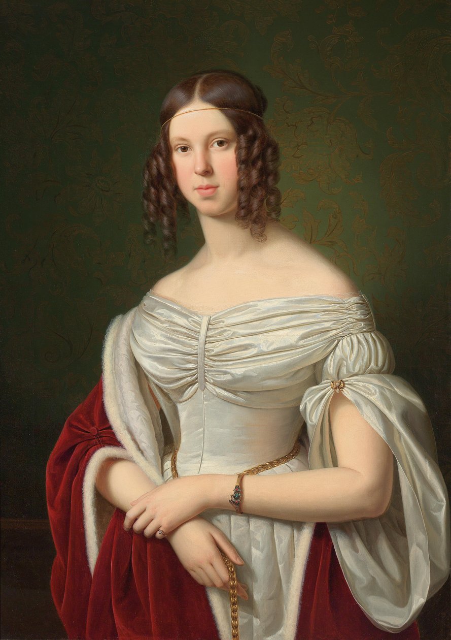 Porträtt av Marie Felicitas zu Fürstenberg av Franz Ittenbach