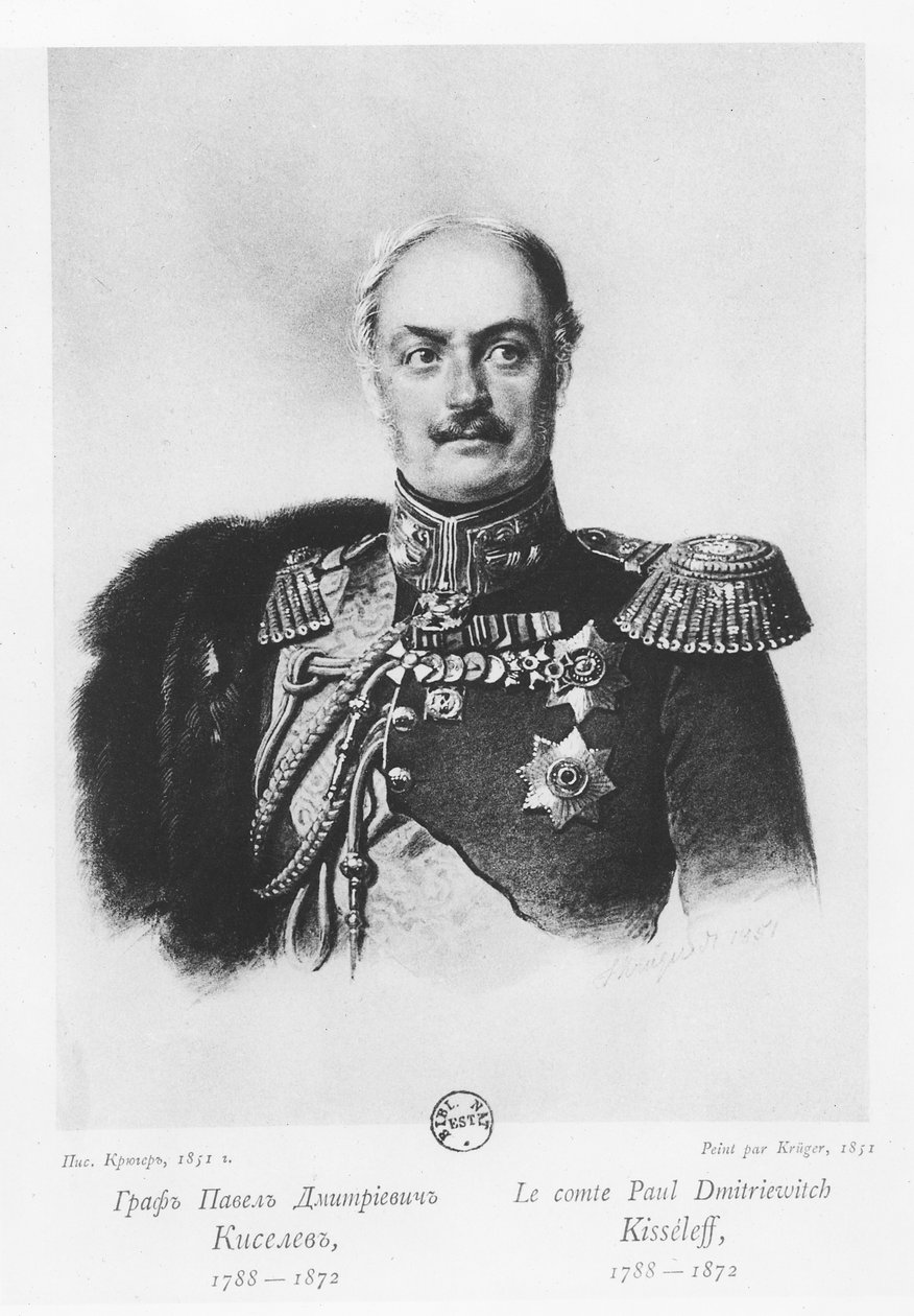 Greve Pavel Dmitrievich Kiselyov av Franz Krüger