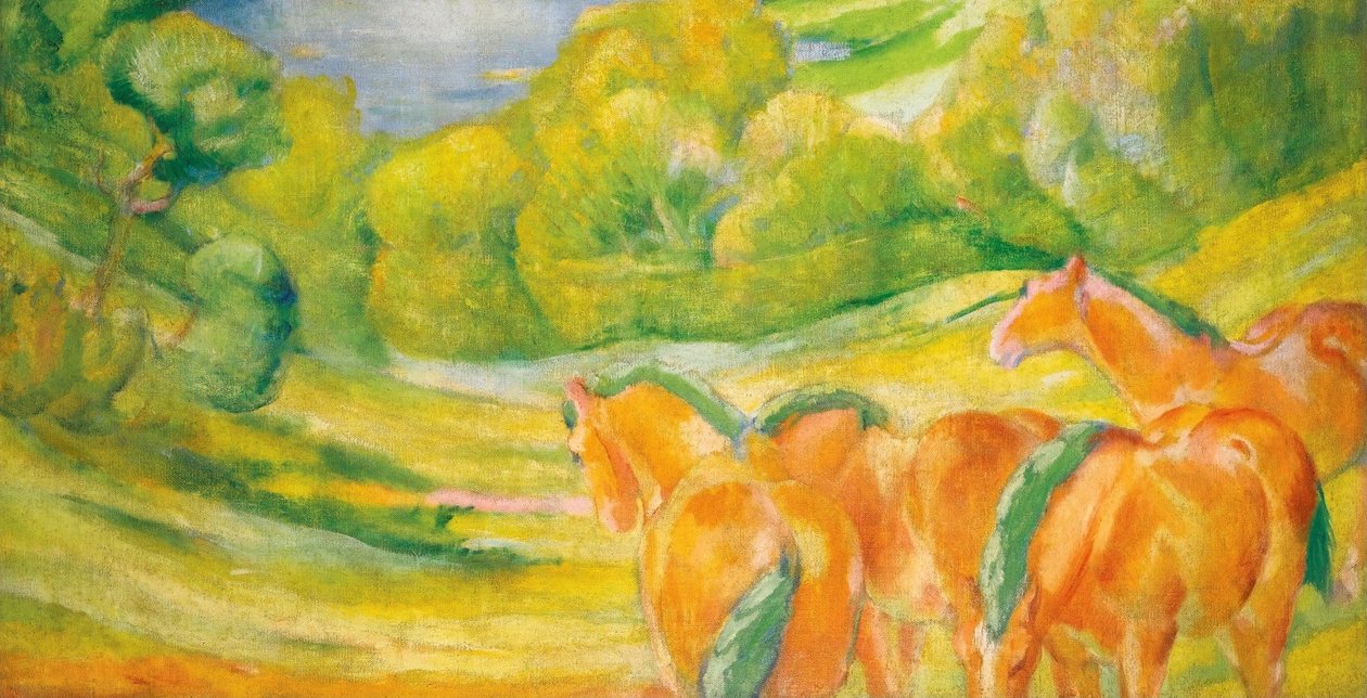  Large Landscape InDeutsch: Groe Landschaft In av Franz Marc