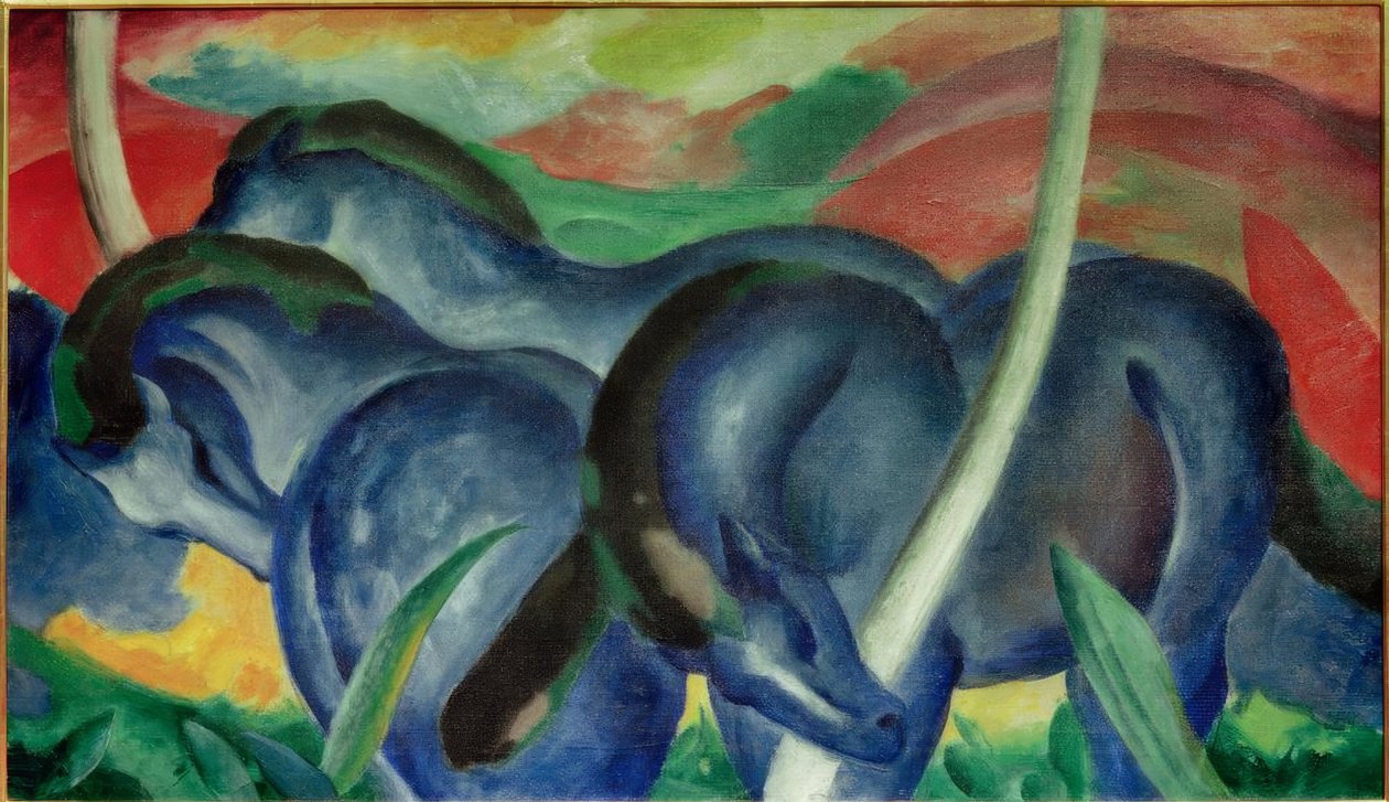 De stora blå hästarna av Franz Marc
