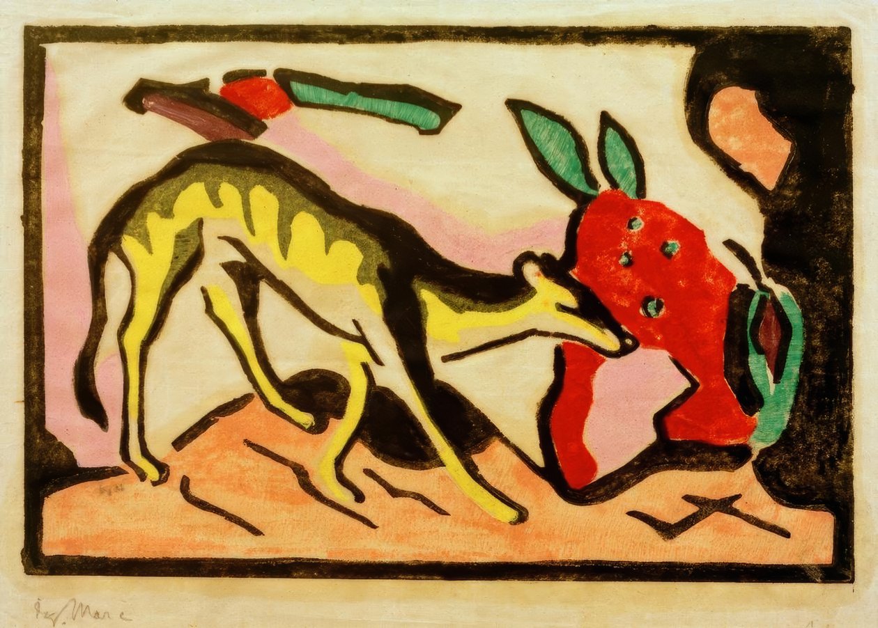 Mytisk varelse av Franz Marc