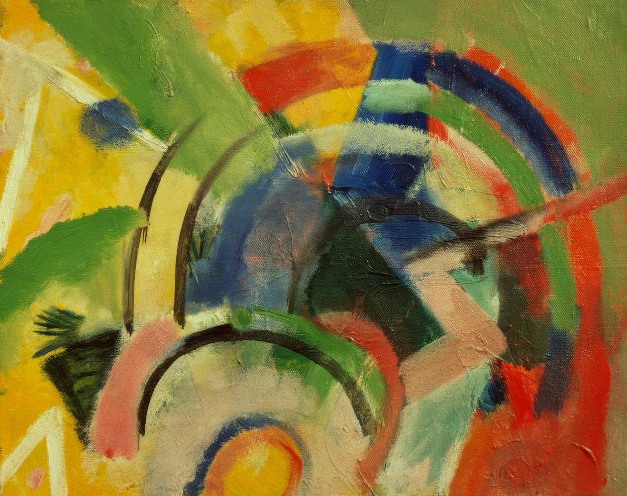 Liten sammansättning IV av Franz Marc