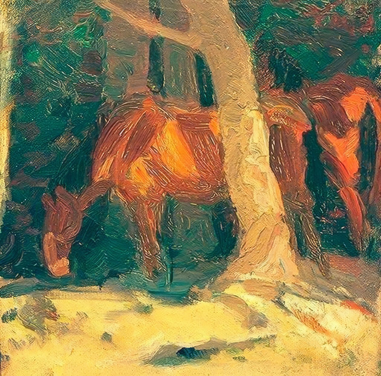 Hästskiss II av Franz Marc