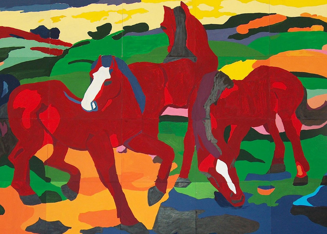 Red Horses av Franz Marc