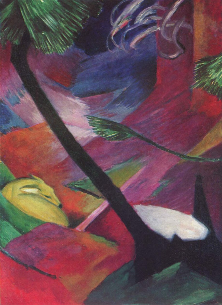 Reh im Walde  av Franz Marc