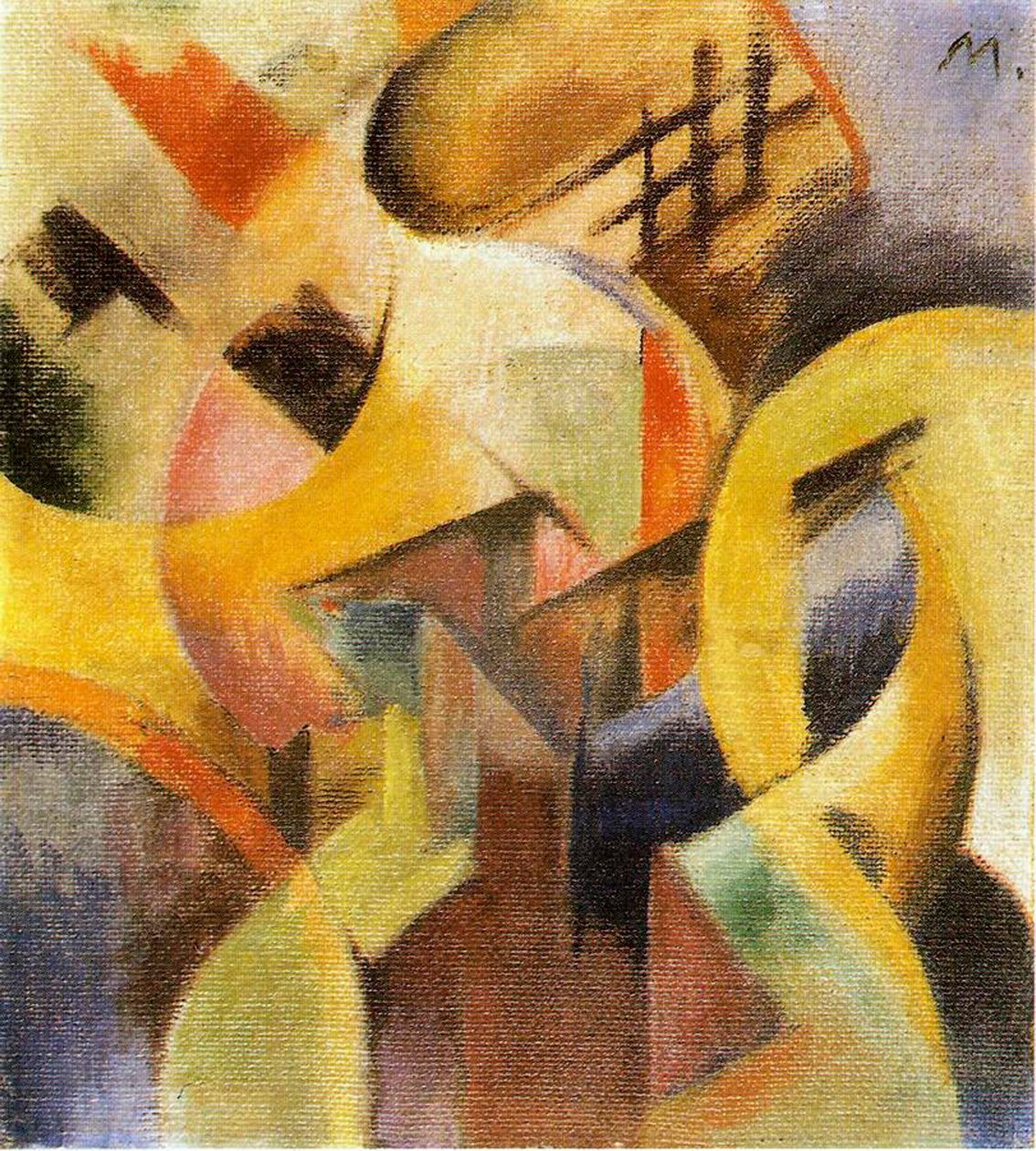 Liten komposition I, 1913 av Franz Marc