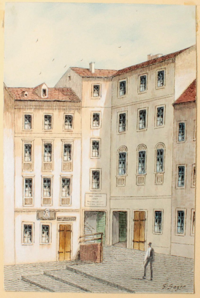 Eine Gasse in Wien av Franz Sager
