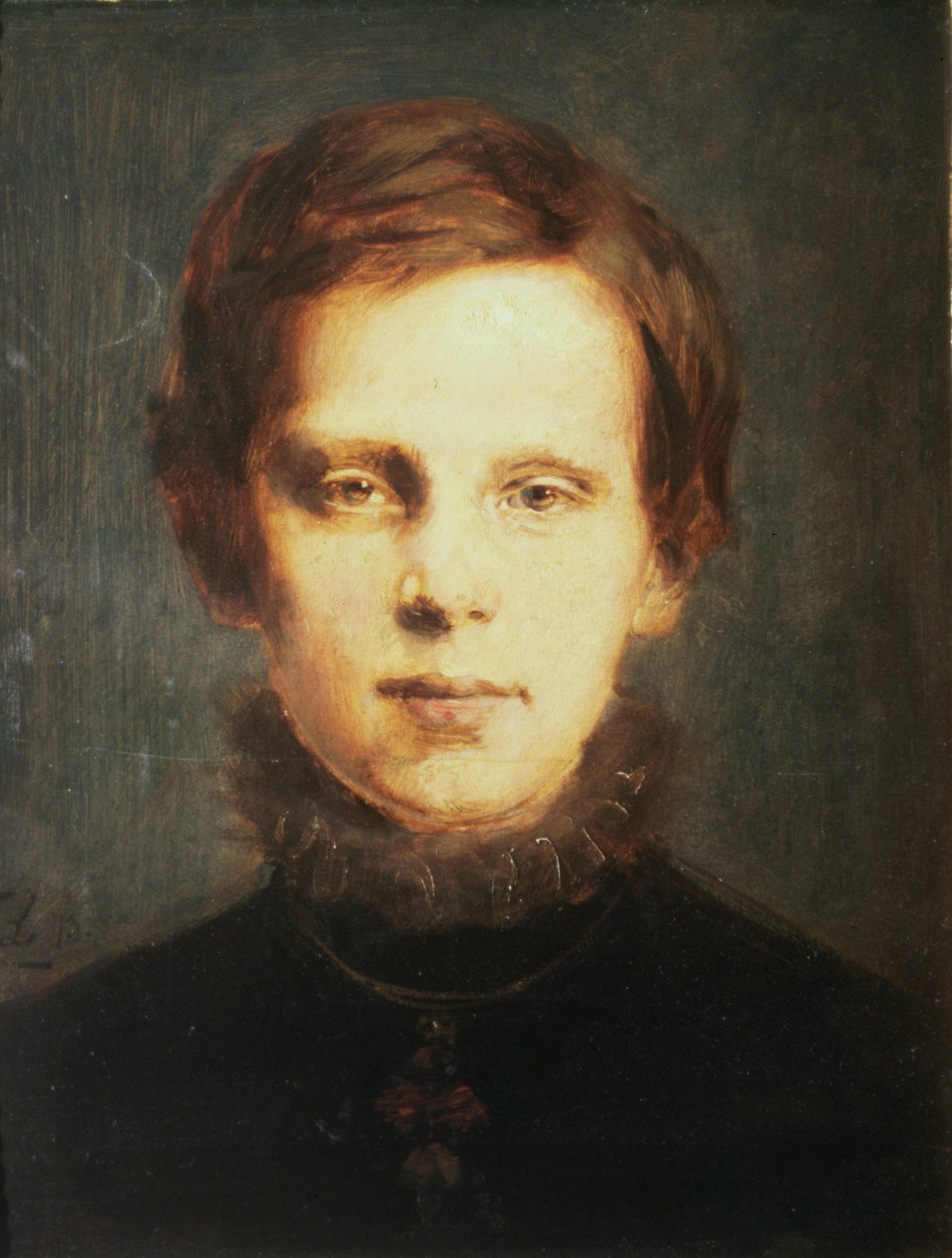 Kronprins Rudolf, 1873 (olja på trä) av Franz Seraph von Lenbach