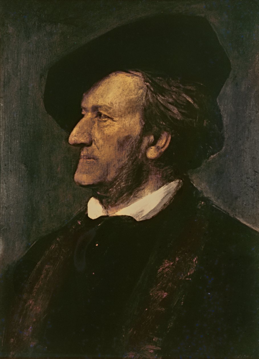 Porträtt av Richard Wagner (1813-83) av Franz Seraph von Lenbach