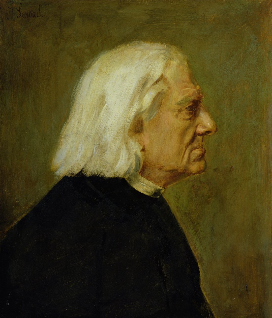 Kompositören Franz Liszt (1811-86), 1884 av Franz Seraph von Lenbach