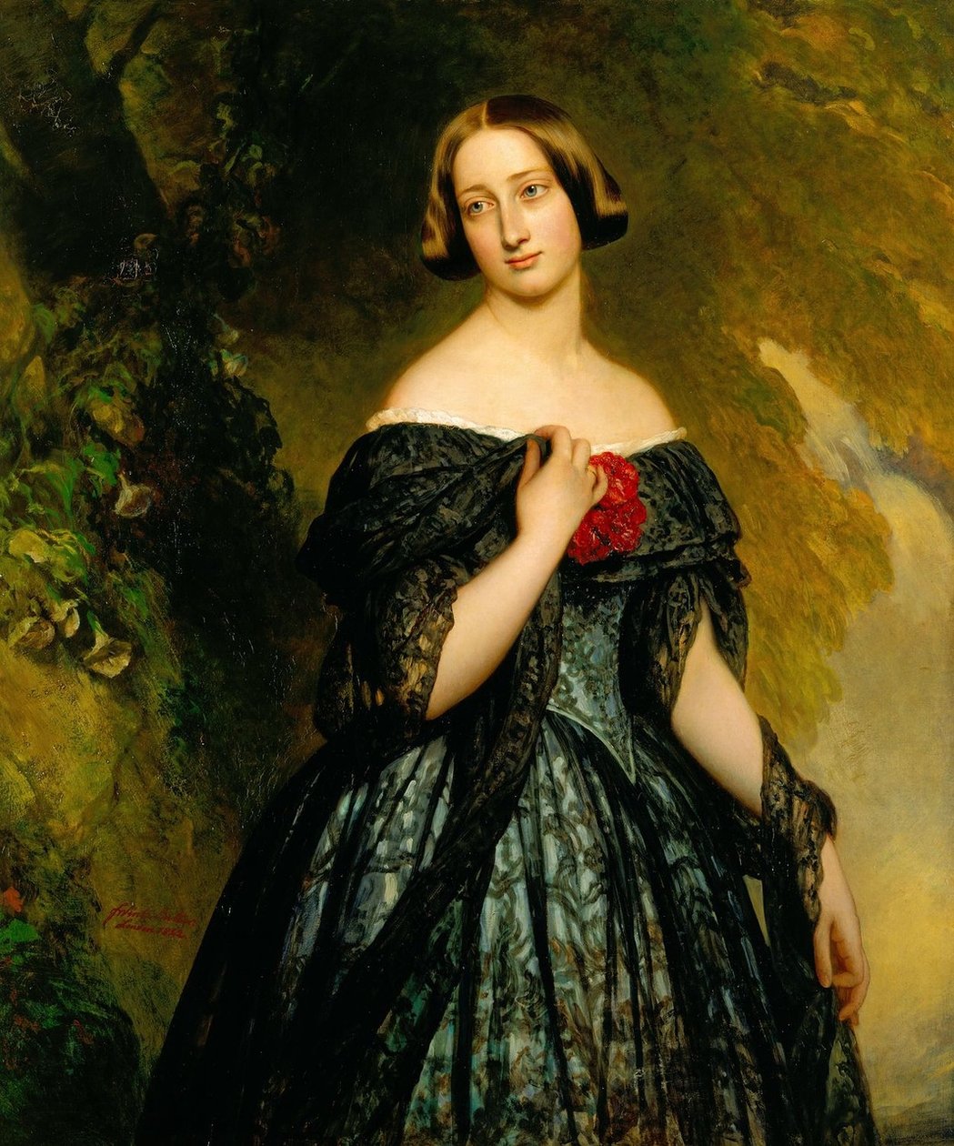 Alexandrina Duchess Saxe Coburg av Franz Xaver Winterhalter