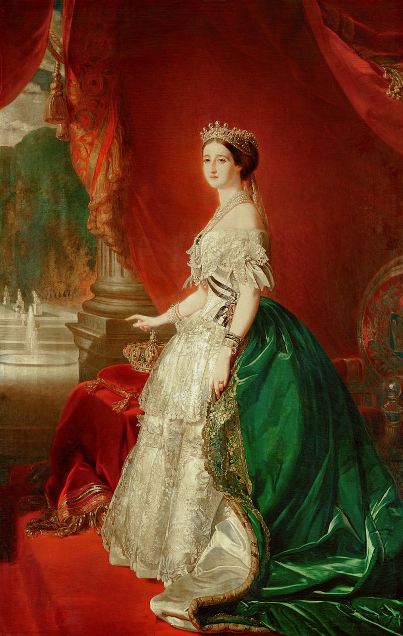 Kejsarinnan Eugenie av Frankrike (1826-1920) hustru till Napoleon Bonaparte III (1808-73) av Franz Xaver Winterhalter