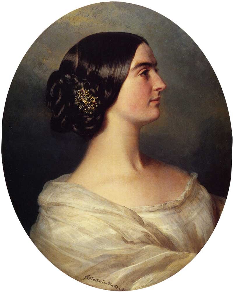 Portrait of Charlotte Stuart av Franz Xaver Winterhalter