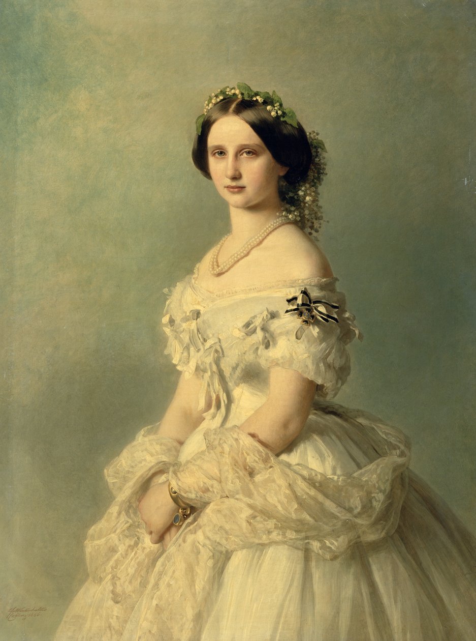 Porträtt av prinsessan av Baden, 1856 av Franz Xaver Winterhalter