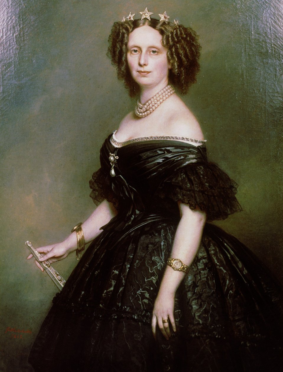 Portrait of Queen Sophie of Netherlands av Franz Xaver Winterhalter