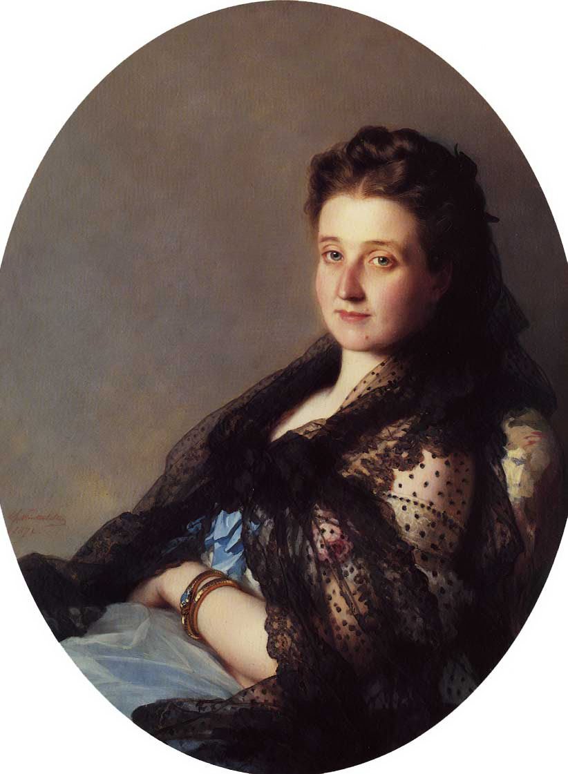 Portrait of a lady av Franz Xaver Winterhalter