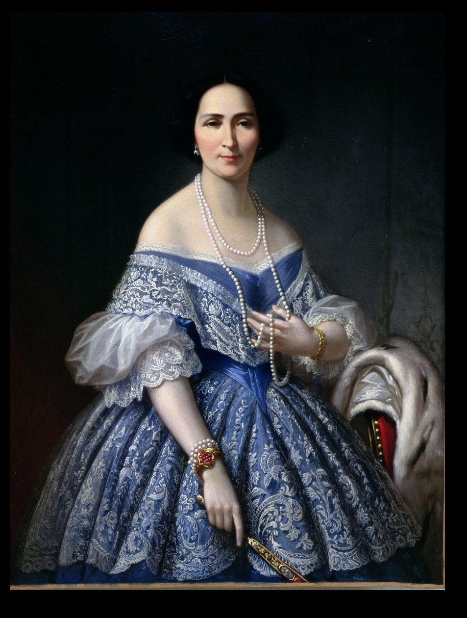 Porträtt av en kvinna av Franz Xaver Winterhalter