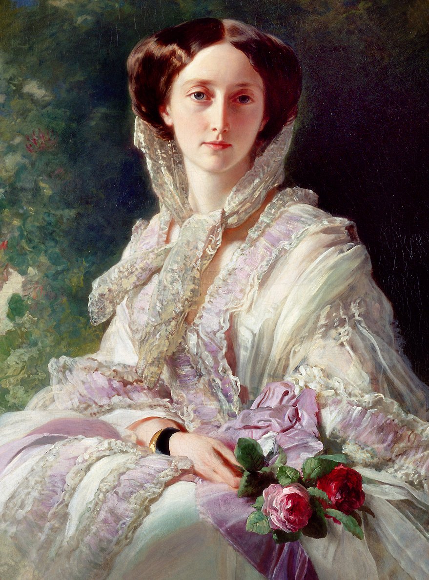 Porträt der Kronprinzessin Olga von Württemberg av Franz Xaver Winterhalter