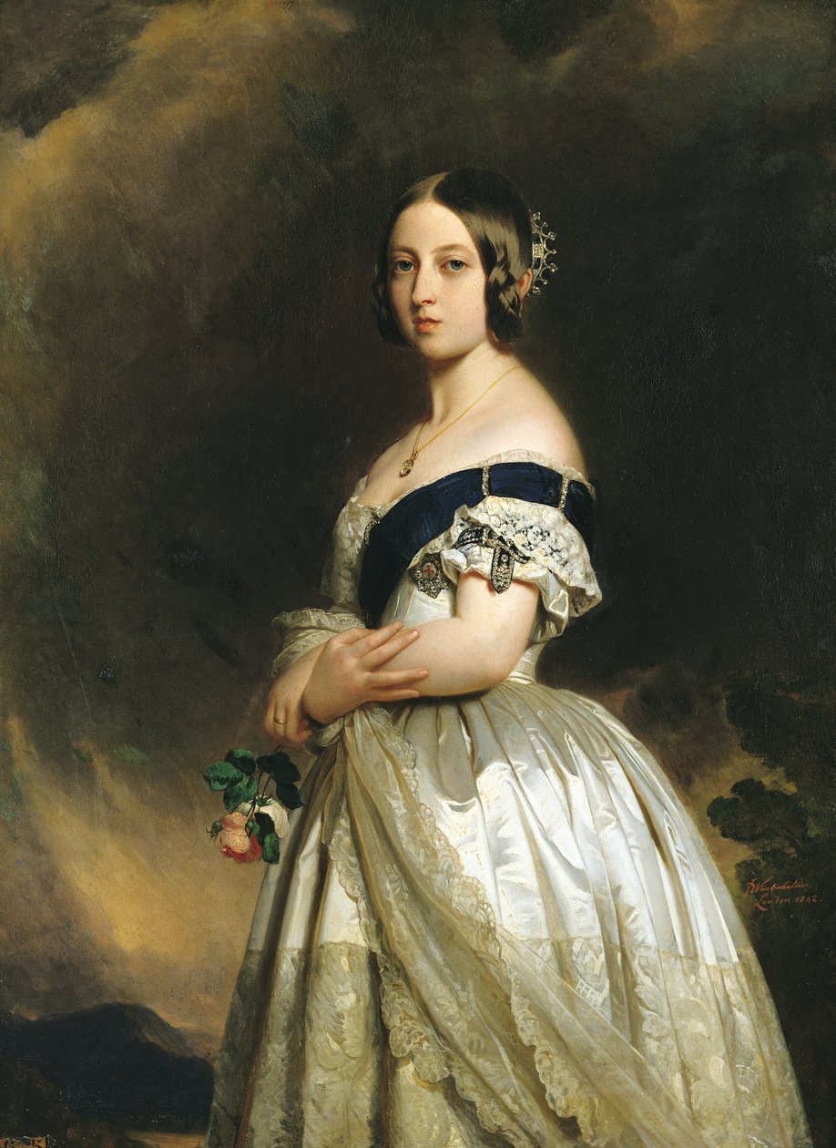 Drottning Victoria (1837-1901) 1842 av Franz Xaver Winterhalter