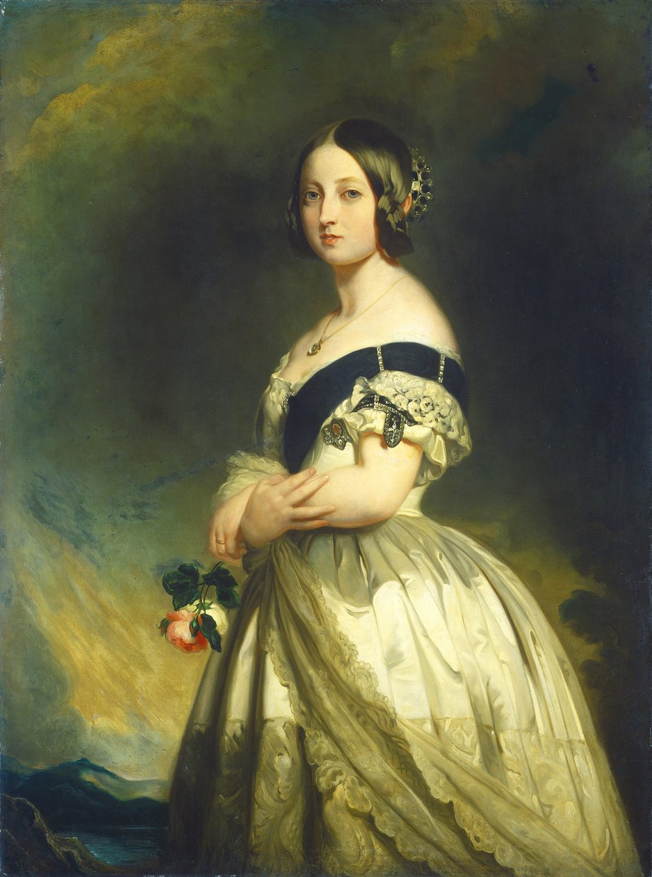 Drottning Victoria, ca 1843 av Franz Xaver Winterhalter