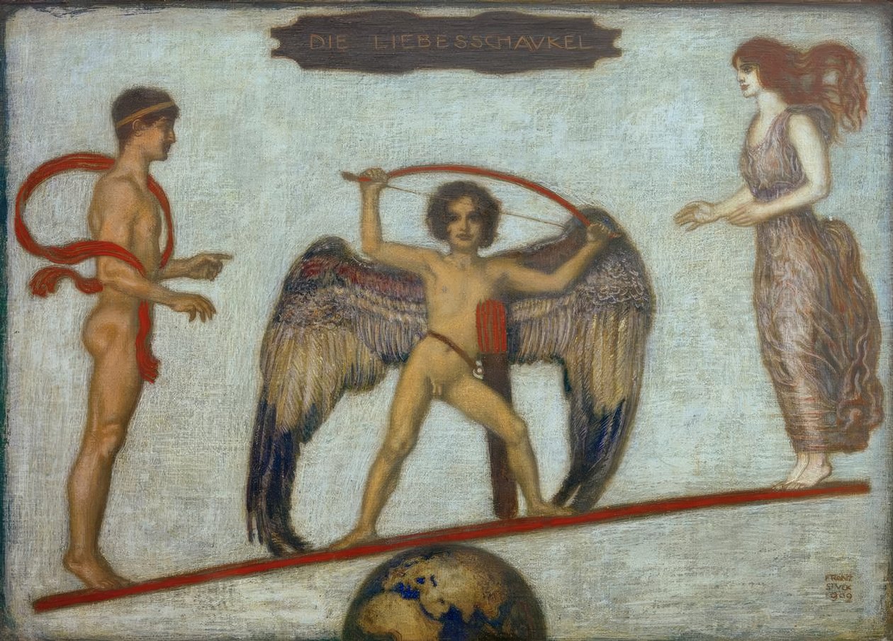 Kärleksswingen av Franz von Stuck