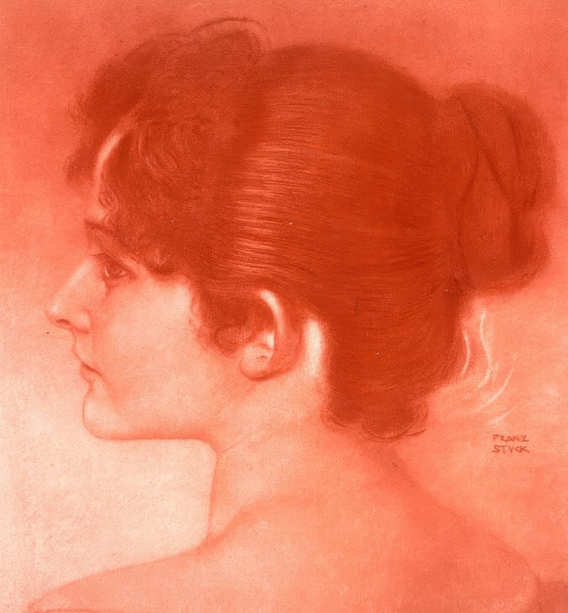 Kvinnlig studiechef av Franz von Stuck